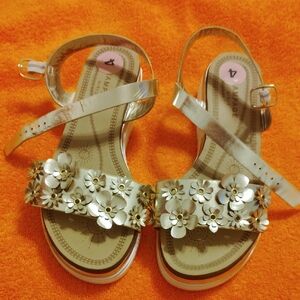 Gold Floral Kids (Girls) Sandals